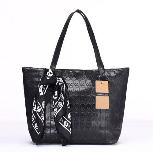 Large Capacity Women Handbags Pu Leather Skull Bolsa Feminina New Fashion Ladies Bag Casual Alligator Tote Bags Brand Handbag