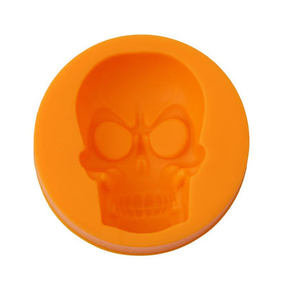 3D Mini Skull Head Silicone Cake Molds Ice Cube Tray Party Fondant Cake