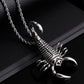 Hiphop Stainless Steel Scorpion Pendants Necklaces