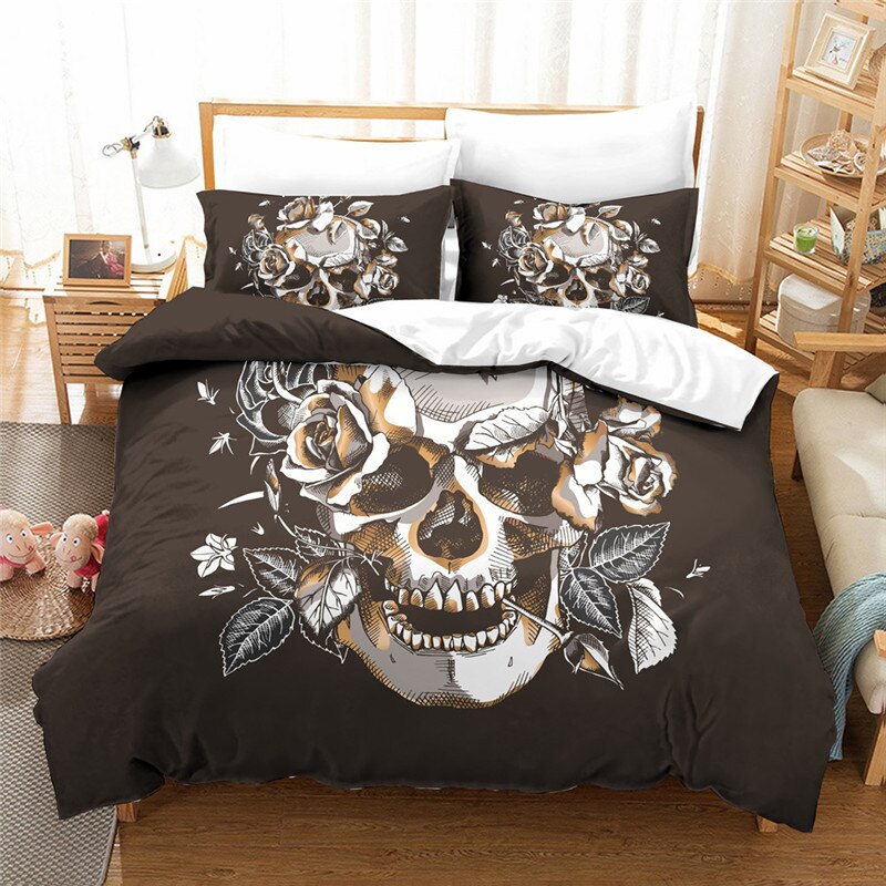 New sugar skull Bedding set Twin Queen King Duvet