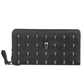 Leather Bag Skull Wallet Personality Clutch Bags Rivets PU Leather Wallet