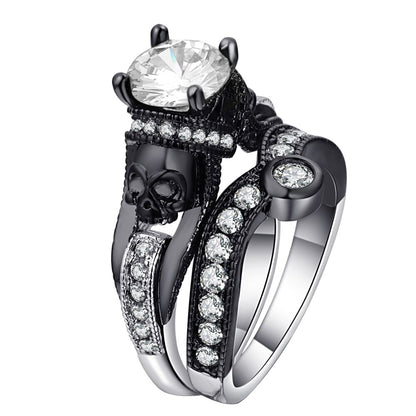 Skull Ring Set For Women Men Punk Style Fashion Jewelry Charm