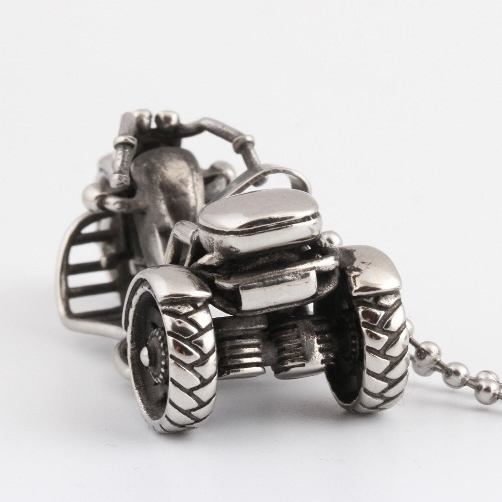 Fashion 316L Stainless Steel Vintage motorcycle Necklace