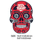 Fashion Punk Skull Patches Print On T-shirt A-level Washable Iron On Transfer Colorful Sugar Skull