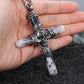 Fashion Vintage Jewelry  Stainless Steel Gothic Biker Large Skull Cross