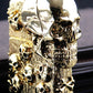LXF Heavy armor gold 3D Alien skull  lighter