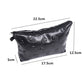 1 pc Black Skull Cosmetic Bag Women PU Leather Makeup Bag