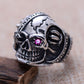 Punk Rock Men's Pirates of The Caribbean Skull Rings Solid 925 Sterling Silver