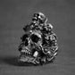 Santa Muerte Death Skull Ring 316L Stainless Steel Jewelry Titanium Steel Men Ring Punk Biker Rings
