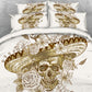 4/6pcs white background bed sets single queen super king