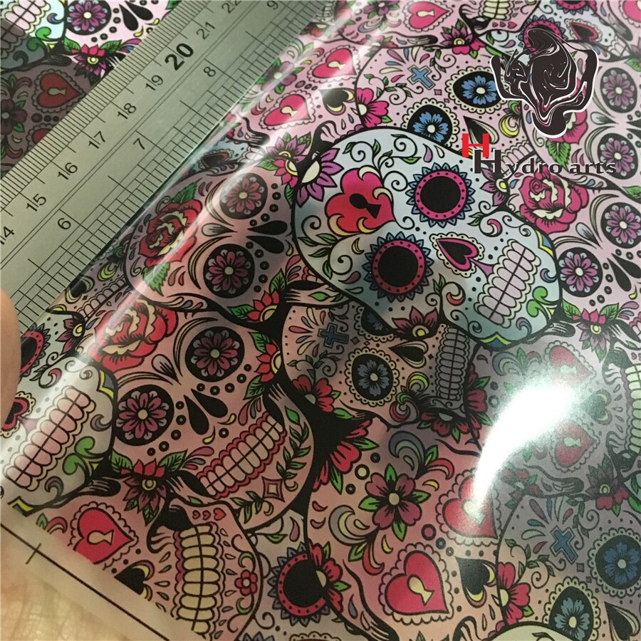 Popular sugar skull pattern water transfer printing film hydrographic film