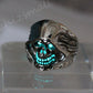 Skeleton Warrior Ring GLOW in the DARK Skull and Bones Glow Ring