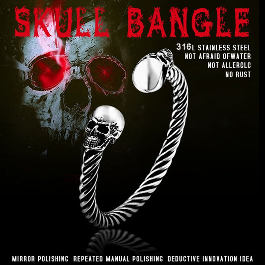 New Cool Punk Skull Bracelet For Man 316 Stainless Steel