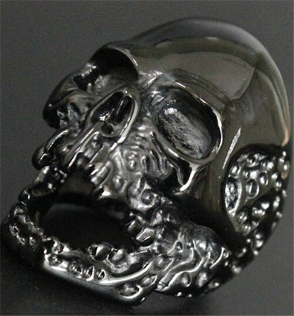 2017 Heavy Death Skull Ghost Ring 316L Stainless Steel