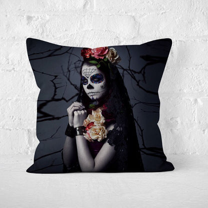Halloween Decoration Skull Women Cushion Cover Halloween Decoration Pillow Cases