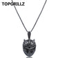 Hip Hop Black Panther Iced Out Pendant Necklace