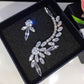 Asymmetry Women Engagement Silver Earrings Studs Jewelry Party Gift