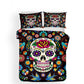 3pcs Sugar Skulls Microfiber Boys Duvet Cover Bedding