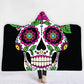 Unique Customized Skull Girl Print Hooded Blanket Day of the Dead