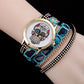 Fashion bracelet watch women sugar skull pattern