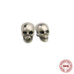 New Hot Sale Personality Skull Earring 100% 925 sterling silver brand