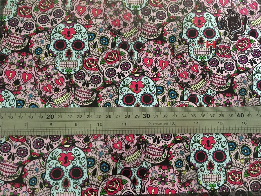 Popular sugar skull pattern water transfer printing film hydrographic film