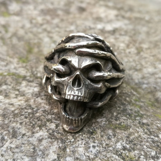 Skull 316L Stainless Steel Ring Biker Jewelry Men's Gothic Skull Rings