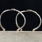 Personality 100% Pure 925 Sterling Silver Circle Round Hoop Earrings