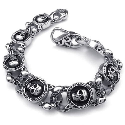 Women's Gothic Luxury Jewelry Stainless Steel Silvery Black