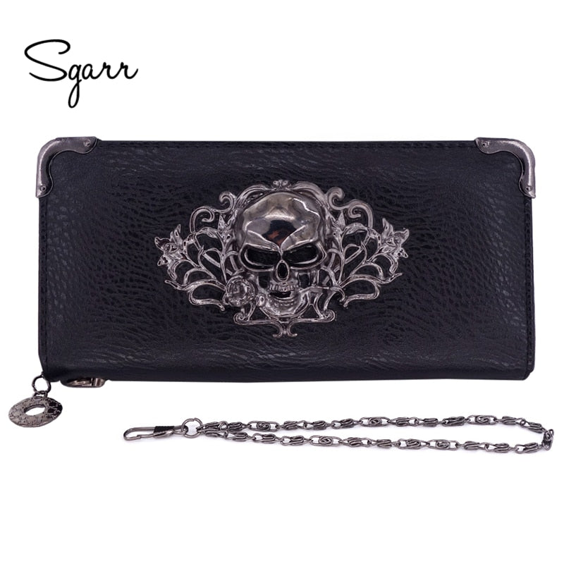 Women Wallets Fashion Designer PU Leather Punk Wallets