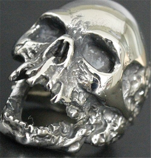 2017 Heavy Death Skull Ghost Ring 316L Stainless Steel