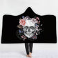 Skull Hooded Blanket for Adult 3D Printed Cartoon Skull