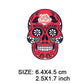 Fashion Punk Skull Patches Print On T-shirt A-level Washable Iron On Transfer Colorful Sugar Skull