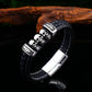 Steel soldier THREE skull punk man bangle bracelet