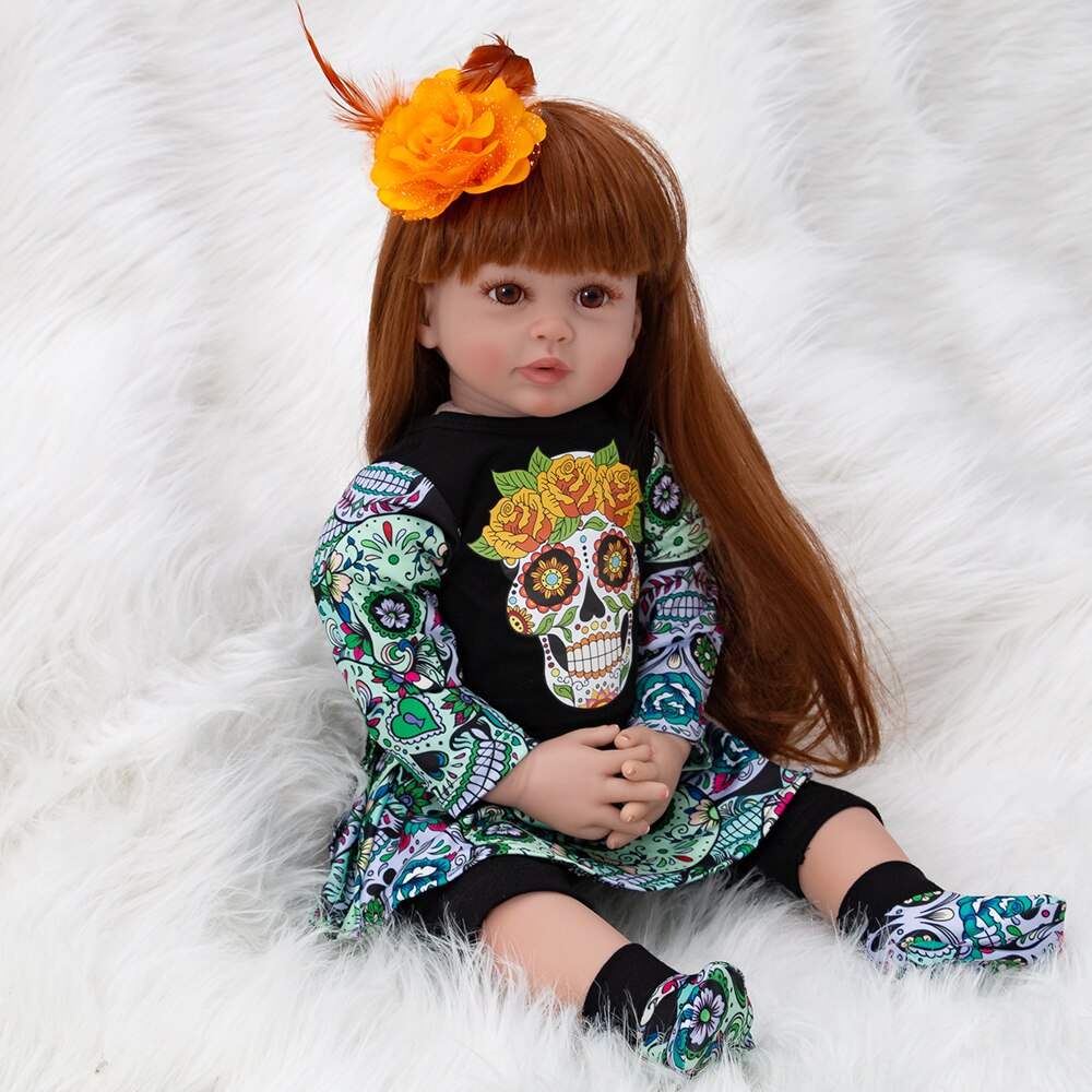 Baby Halloween Gift Toys Soft Silicone Reborn Lol Dolls Surprises Baby Realistic Doll