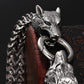 Skull Wolf Lion Head Bracelet Stainless Steel Men's Friendship Animal Bracelets