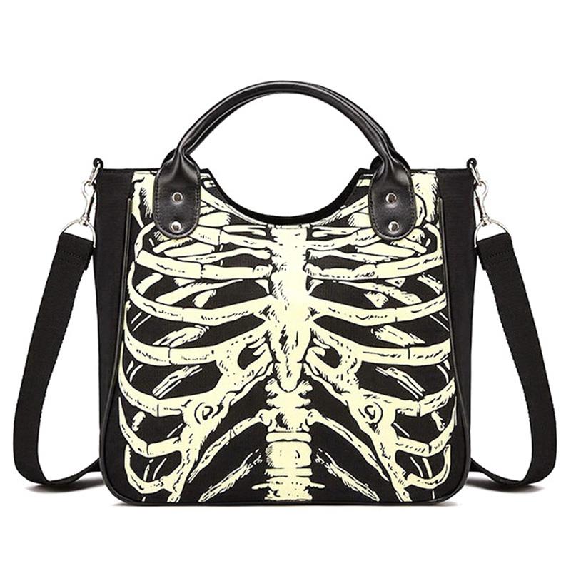 Gothic Skeleton Skulls Bags Handbag Bag Casual Bag Shoulder Bag