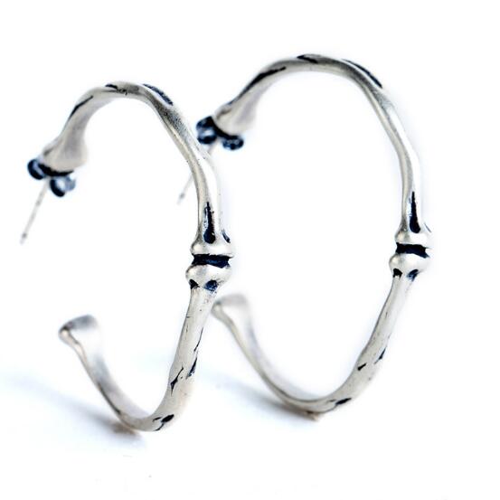 Personality 100% Pure 925 Sterling Silver Circle Round Hoop Earrings