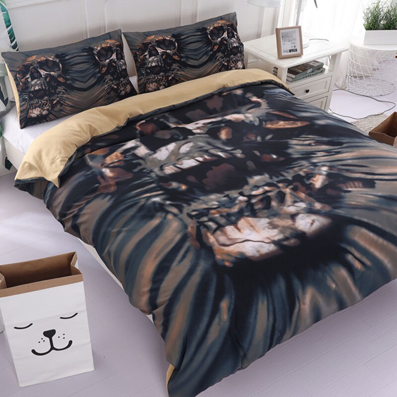 3d Skull Bedding Sets queen size Sugar skull Duvet Cover Bed cool skull