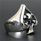 Real Cool Spade Ghost Skull Ring 316L
