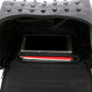 Women Real Split Sheep Leather Messenger Bag Rivet Skull