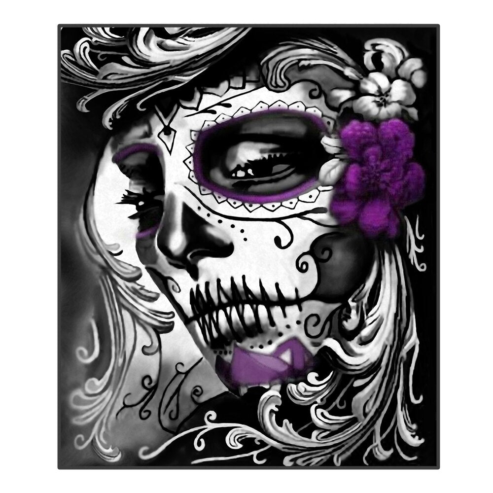 3D Banket skull face design Thin Quilt Bedspread 150x200cm Fleece Throw Blankets