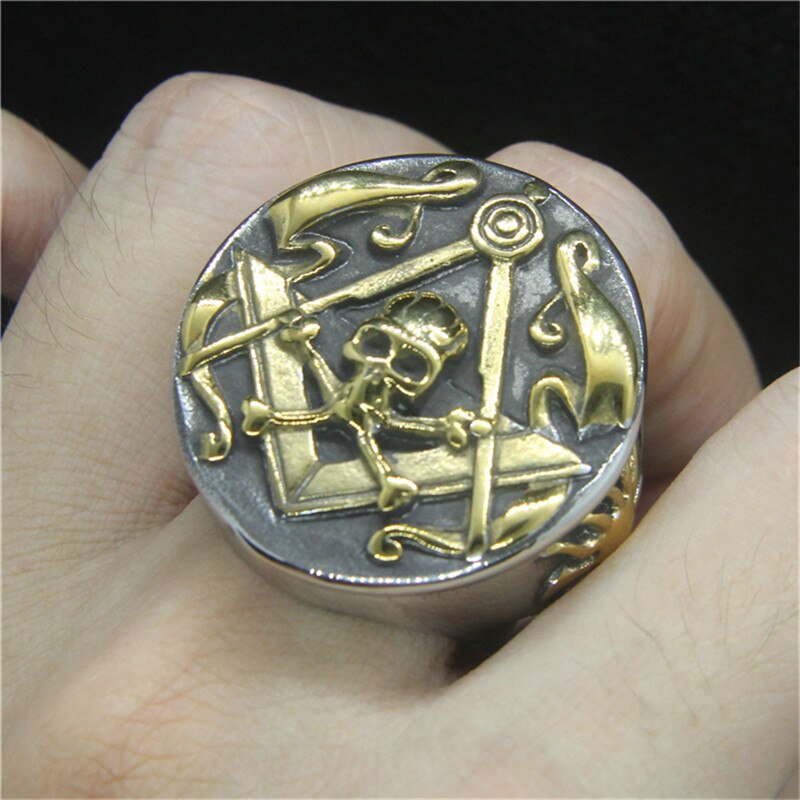 Huge Heavy Cool Skull Ring 316L Stainless Steel Fashion Jewelry