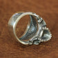 925 Sterling Silver Skull Ring Mens Biker Rock Punk Ring