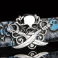 High quality skull belt buckle with metal silver finish Punk rock style