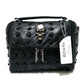 Women Real Split Sheep Leather Messenger Bag Rivet Skull