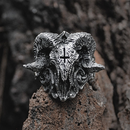 Skull Ring Men 316L Stainless Steel