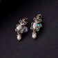 Vintage Ladybug Skull Drop Earrings Pearl Earring For Women Fine