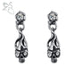 316L Stainless Steel Skull Stud Earrings Vintage Retro Silver