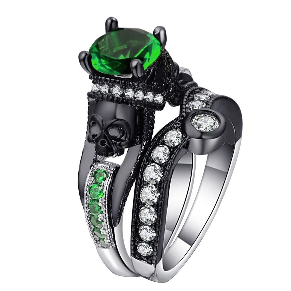 Skull Ring Set For Women Men Punk Style Fashion Jewelry Charm